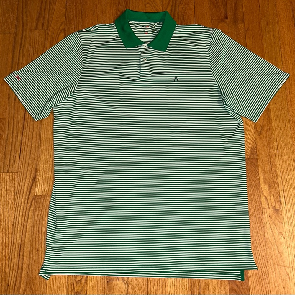 RLX Ralph Lauren Golf Polo Shirt Green White Striped Mens XL